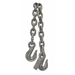 APPROVED VENDOR Grade-80 Single-Leg Chain Sling with Grab Hook, 1/2 in Chain, Steel, Fixed, MPN 200001432