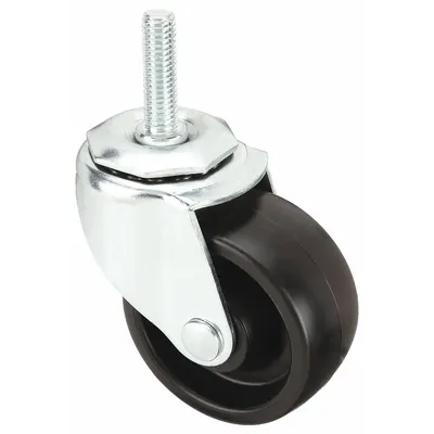 OEM Stem Caster: Swivel - Standard Threaded Stem Casters