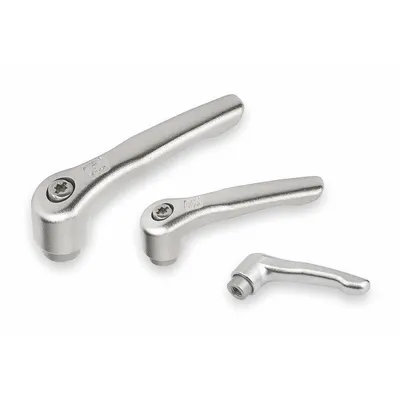 KIPP Corrosion-Resistant Teardrop-Style Adjustable Handle with - Corrosion-Resistant Teardrop-Style Adjustable Handles with Threaded Hole