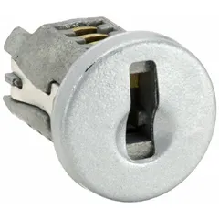 Cylinder for cabinet and drawer locks with a 1/2 in diameter and satin nickel finish. Keyed alike for consistent key operation across multiple locks. Suitable for replacement or upgrade in office furniture, storage cabinets, and industrial enclosures.