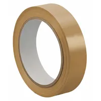 Bag Sealing Tape: 3/8 in Tape Wd, 72 yd Tape Lg, Tan, 2.4 mil Tape Thick, UPVC (MPN TC414)