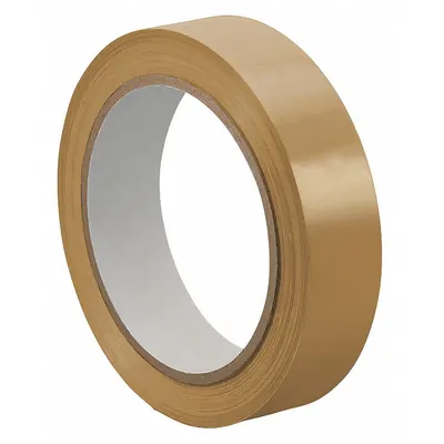 TAPECASE Bag Sealing Tape, 3/8 in x 72 yd, Tan, 2.4 mil, UPVC (TC414)