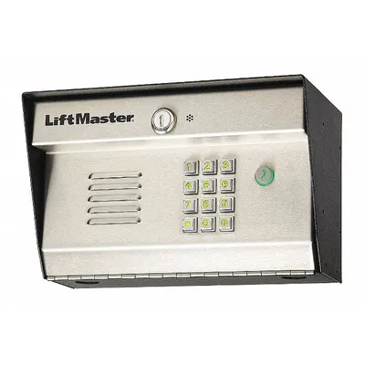 LIFTMASTER Access Control Keypad: For Use With Gate Operators, 120V AC to 16V DC, Black/Gray - Intercom & Access Control Keypads for Gate Operators