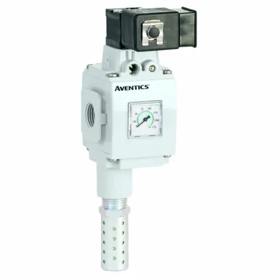 NUMATICS Exhaust Valve: 3/8 in NPT, 3/8 in NPT Outlet Size, 145 psi Max Op Pressure - Numatics Compressed Air Line Slow-Start Quick-Exhaust Valves