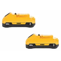 DEWALT Battery: 20V MAX*, 3 Ah, 2 Batteries Included, 20V DC, 2 PK (MPN DCB230-2)