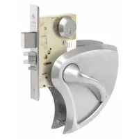 CORBIN RUSSWIN Door Lockset: Office Lever Locksets, Stainless Steel, ADA Compliant, LFIC (MPN ML2053 x BHSS x 630C LHR)