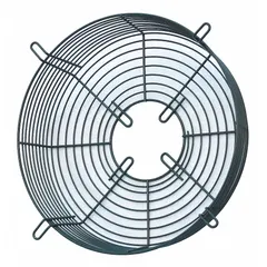 Intake guard designed to protect HVACR equipment by preventing debris and large particles from entering air intake systems. Commonly installed on commercial and industrial heating, ventilation, and air conditioning units to maintain airflow efficiency and extend equipment life.