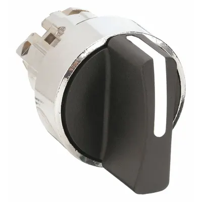 SCHNEIDER Short-Handled Selector Switch: 22 mm Panel Mount Size, 3 Positions - Selector-Switch Operators