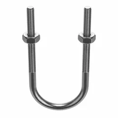 This U-bolt is designed to secure pipes, tubing, or conduit to structural supports. It features a 5/16-18 thread size, fits 1 in pipe, and has a 3-5/8 in inside height. Constructed from stainless steel, it provides corrosion resistance for use in industrial piping, HVAC, and plumbing systems.