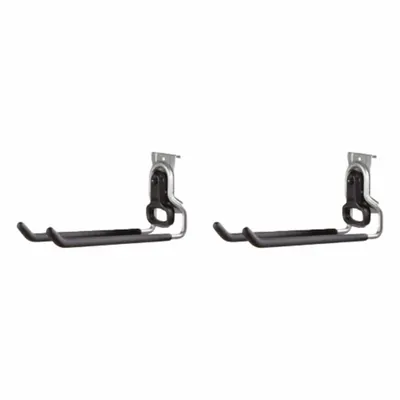 FASTTRACK Compact Hook: Steel, 12.8 in x 4.4 in x 8 in, 50 lb Load Capacity - Hooks for Wall-Mount Track Systems
