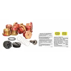 This conversion kit is a heater accessory designed for use in HVACR systems. It facilitates the conversion of compatible heating equipment, enabling system reconfiguration or fuel-type change. Compatible with manufacturer part number QVS150.