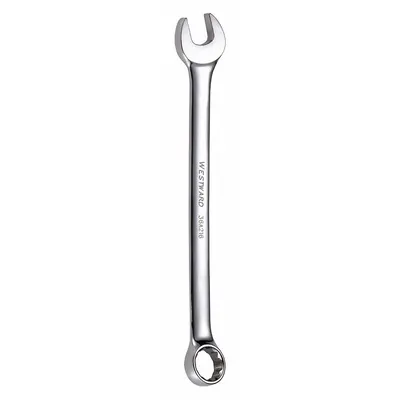 WESTWARD Combination Wrench: Alloy Steel, Chrome, 7/8 in Head Size, 11 1/2 in Overall Lg - SAE 12-Point Combination Wrenches