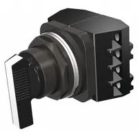 SIEMENS Selector Switch: 30 mm Panel Mounting Size, 3 Positions, Extended Lever, 1NO/1NC (MPN 52SW2CABA2)