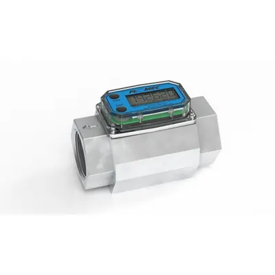 FLOMEC Electronic Flowmeter: Electronic Meter, Turbine, 1/2 in FNPT, 1/2 in Connection Size - Inline Turbine Totalizers for Fuels