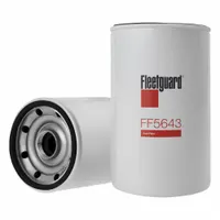 Spin-on diesel fuel filter with 4 1/4 in outside diameter. Designed for diesel fuel systems to remove contaminants from fuel. Suitable for use in heavy-duty trucks and equipment
