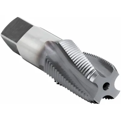 OSG Pipe and Conduit Thread Tap: 1/2"-14 NPTF, 4 Flute - Short-Projection Spiral-Flute Pipe Taps