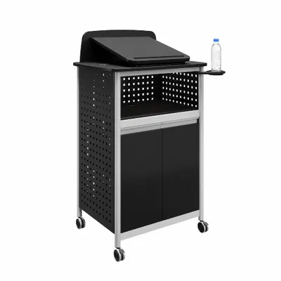 SAFCO 8922BL Mobile Steel/Wood Laminate Lectern - Lecterns