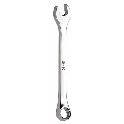 SK PROFESSIONAL TOOLS Combination Wrench: Alloy Steel, Chrome, 7 mm Head Size - Metric 6-Point Combination Wrenches