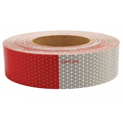 ORALITE Reflective Tape: Construction/Emergency Vehicles/Trucks and Trailers, Red/White - Vehicle Reflective Tapes
