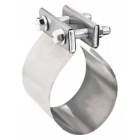 NICKSON EXHAUST SOLUTIONS Exhaust Clamp: Band Clamp, 2 in Compatible Pipe Dia - Max, Stainless Steel (MPN 413200)