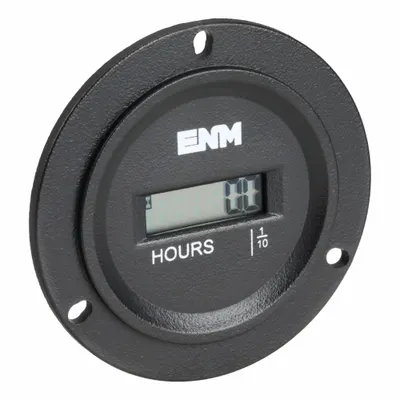 ENM Hour Meter: Hour Meters, Front Panel Mounting, Digital, 115 V AC/DC – 275 V AC/DC