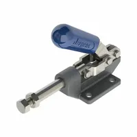 JERGENS Straight-Line Toggle Clamp: Flange Base Mounting, Std Horizontal Handle, 0.97 in Plunger Ht (MPN 70047)