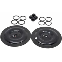 This fluid end repair kit is used to rebuild the fluid end of high-pressure pumps in industrial cleaning, water jetting, and process applications. It includes Buna-N seals and components suitable for use with water and oil-based fluids, restoring sealing and pressure integrity to extend pump service life.