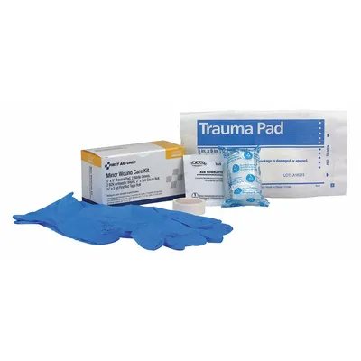 FIRST AID ONLY Wound Dressing Kit: 7 Components, 1 People Served - Partial First Aid Kit Refills