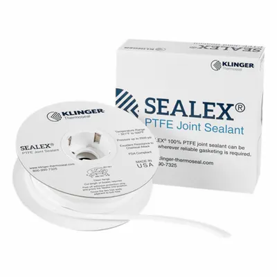 SEALEX Gasket-Making Tape: 1/4 in x 500 ft, -321°F to 500°F, White - PTFE Gasket-Making Tape