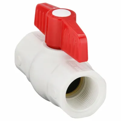 NDS Manual Two-Way Ball Valve: 1 in, PVC, Angle, FNPT x FNPT, 150 psi Max. Pressure (CWP) - PVC Ball Valves