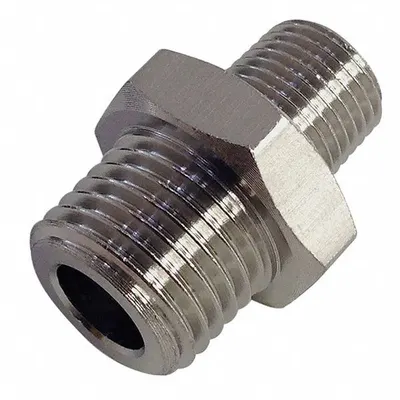 LEGRIS Metal Pipe Straight: Straight, 1/8 in x 1/4 in - Threaded Medium-Pressure Pipe Fittings