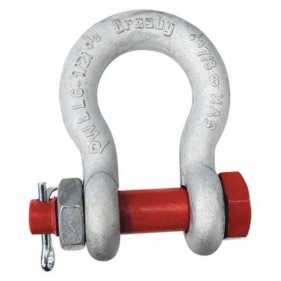 CROSBY Anchor Shackle: Anchor Shackle, 13,000 lb Working Load Limit, 1 7/16 in Wd Between Eyes - Anchor Shackles for Lifting