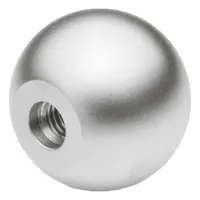 JW WINCO Ball Knobs: Ball, Stainless Steel, M6 Thread, 11 mm Thread Lg, 25 mm Dia (MPN 319-NI-25-M6-C)