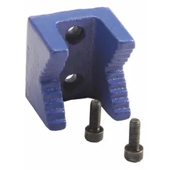 Screw-in pipe jaw designed for gripping and turning pipes during threading, cutting, or assembly tasks. Compatible with the 10D727 system. Commonly used in plumbing and mechanical applications where secure pipe holding is required.