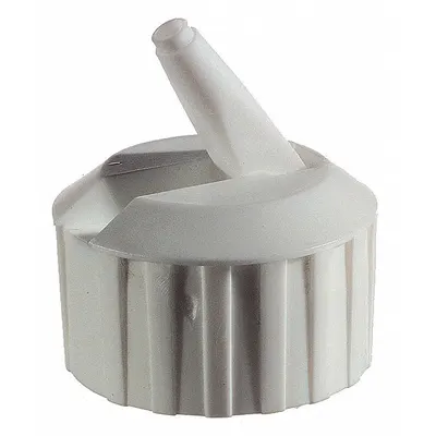 QORPAK Cap: 28 mm Dia, White, Polyethylene, Unlined, 28-400 mm Screw Closure Size - Dropper Bottle Caps