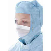 BIOCLEAN Face Veil: ISO 4 (Class 10) and above, Polyethylene, Non-Sterile, Bag, White, Universal (MPN BFV06)