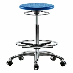 APPROVED VENDOR Polyurethane Lab Stool, ISO 4, Height Range 23 1/2 in to 33 1/2 in