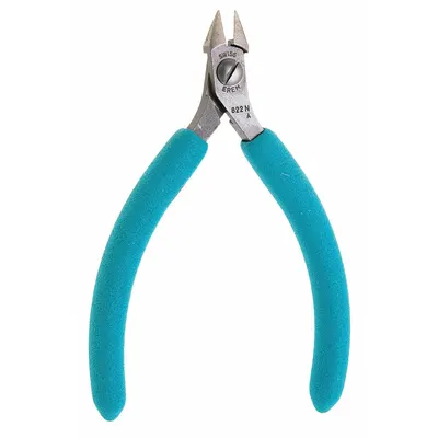 EREM Diagonal Cutting Plier: Insulated, Flush, Angled, Pointed, 3/8 in Jaw Lg - Flush-Cut Insulated Diagonal-Cutting Pliers