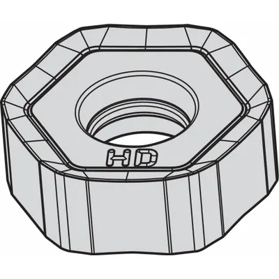 WIDIA Hexagon Milling Insert: HNPJ0704ANSNHD (MPN 5895296) - Machining
