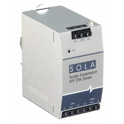SOLAHD Surge Protection Device: Single Phase, 240V AC, 3 Poles, 2 + Ground Wires - DIN Rail Internal-Mount SPDs