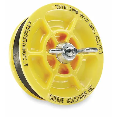 CHERNE Wing-Nut Closure Blocking Plug for 4 in Pipe - Wing-Nut Closure Blocking Plugs