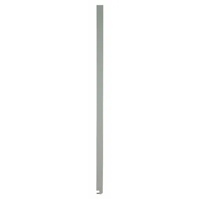 ASI GLOBAL PARTITIONS Partition Column: Plastic Polymer, Pebble, Gray, 82 in Ht, 5 in Wd - Pilasters for Bathroom Partitions