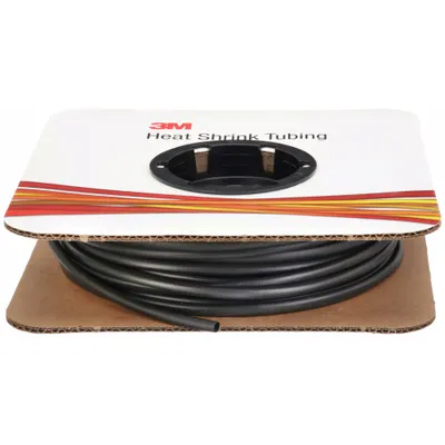 3M FP301-3/16-100'-BLACK-SPOOL Standard Heat Shrink Tubing