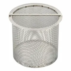 This DAYTON strainer basket is a replacement part for pool and spa pumps, designed to capture debris before it enters the pump. It is compatible with Part # 5PXF3. The basket helps protect the impeller and maintain system operation.