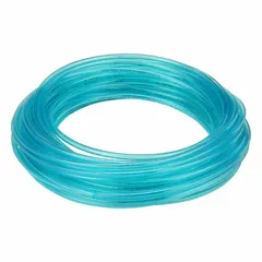 This polyurethane tubing has an inside diameter of 1/4 in and an outside diameter of 3/8 in, supplied in a 100 ft length. It is blue in color with a Shore A hardness of 90 to 95 and a maximum operating pressure of 170 psi at 73°F. Suitable for pneumatic and fluid transfer applications in industrial automation and robotics.