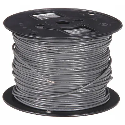 SOUTHWIRE Hookup Wire: 18 AWG Conductor Size, Gray, 500 ft Overall Lg - Machine Tool Wires