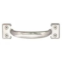 MONROE PMP Pull Handle: Unthreaded Holes, Stainless Steel, Silver, #8 Screw Size, 0.41 in (MPN PH-0231)