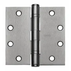Full mortise-mount butt hinge with 2 in leaf width, made of bronze. Features ball bearings for smooth operation and a removable pin for easy door installation or removal. Suitable for mounting doors in industrial and commercial settings where reliable performance is required.
