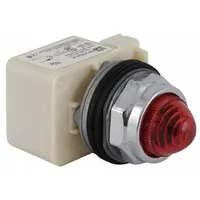SCHNEIDER ELECTRIC Pilot Light: 30 mm Panel Mounting Size, Red, LED, 9001K Series (MPN 9001KP35LRR9)