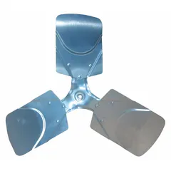 Replacement propeller for HVAC and refrigeration systems, designed to move air across condensers, evaporators, and heat exchangers. Suitable for use in commercial refrigeration units, air-cooled condensers, and industrial ventilation systems.